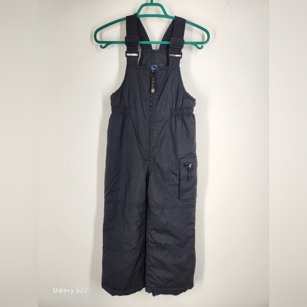 Rawik Kids Black Snow Bib Overalls Size M5.  #E15